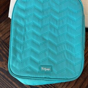 Thirty-One Aqua Chevron Pouch